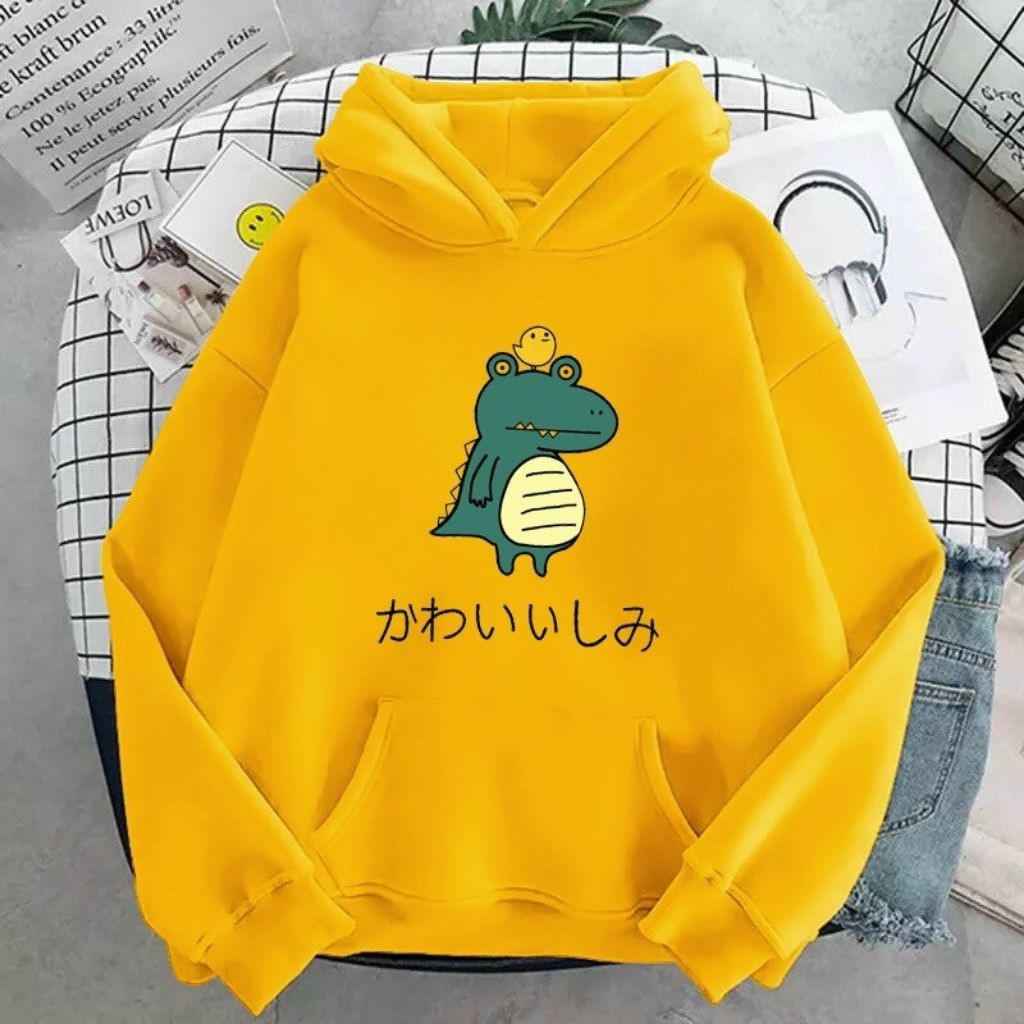 ÁO KHOÁC NỈ UNISEX FORM RỘNG NAM NỮ IN LOGO KHỦNG LONG CỰC ĐẸP ÁO KHOÁC HOODIE LOCAL BRAND | BigBuy360 - bigbuy360.vn