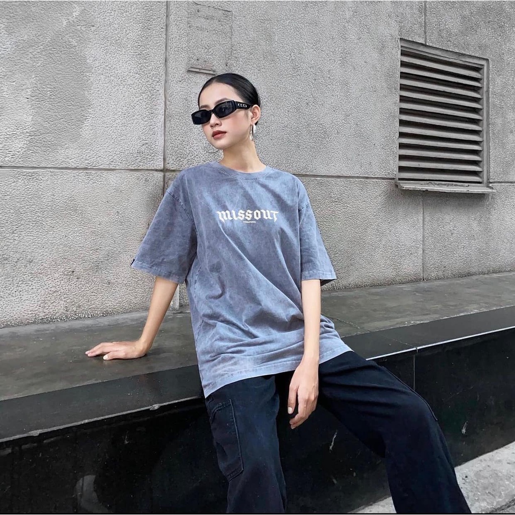 Áo thun Missout wash áo thun MST GARAGE JDM WASH TEE Xám full tag nam nữ - GIN STORE