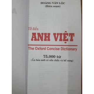 Sách - Từ điển Anh - Việt (75.000 từ)