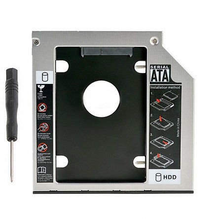 Caddy Bay mỏng 9.5mm Dùng Để Lắp Thêm 1 Ổ Cứng, SSD Thay Vào Vị Trí Của Ổ DVD | BigBuy360 - bigbuy360.vn