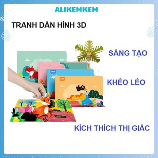 Đồ Chơi Dán Tranh [𝗛𝗢𝗧 𝗜𝗧𝗘𝗠] Tranh Dán Mỹ Thuật