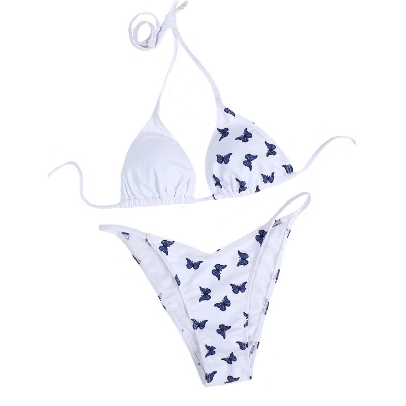 [BKN1116] &lt;ÂU&gt; SET BIKINI TRIANGLE TRẮNG HỒ ĐIỆP