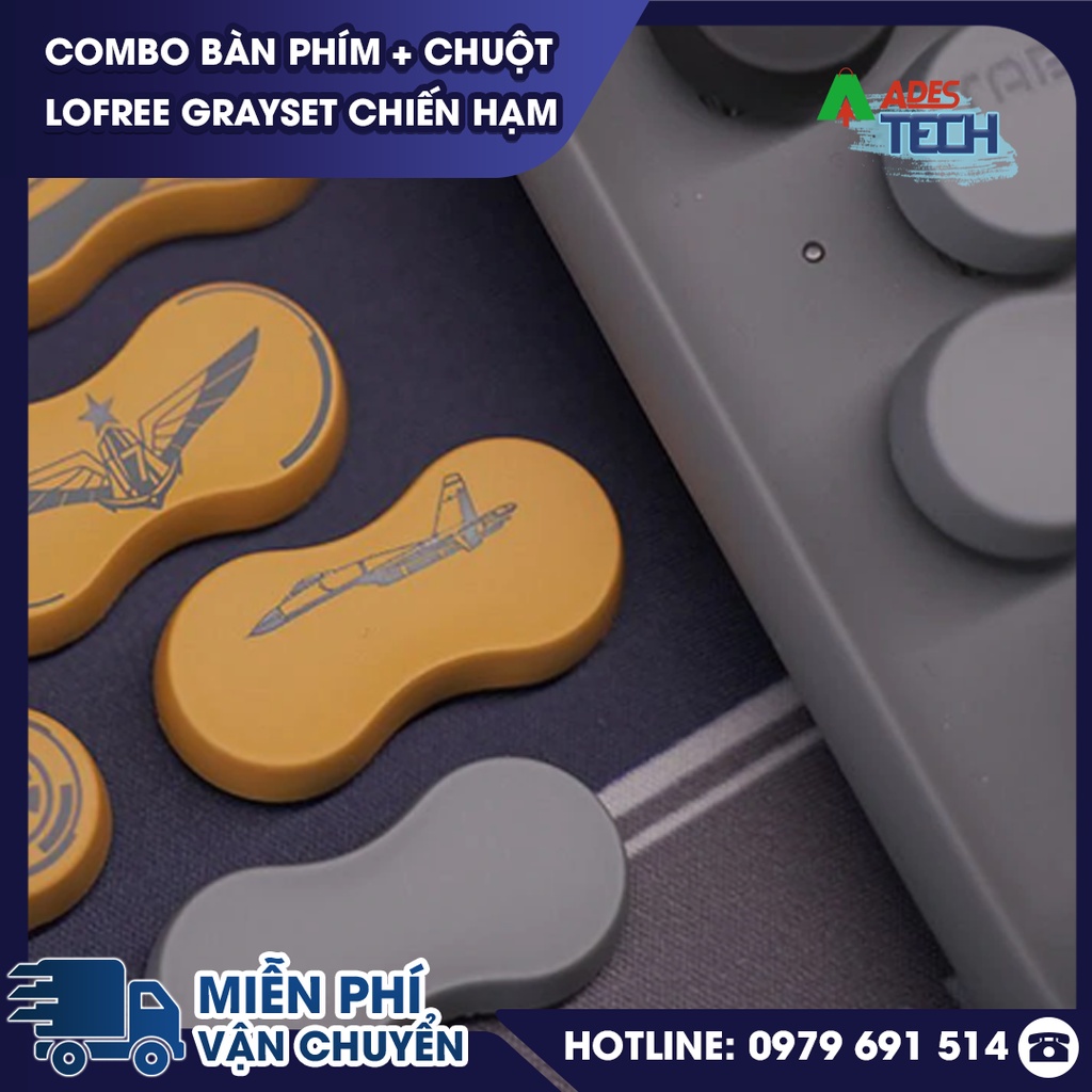 SET Lofree Combo Bàn phím + Chuột Lofree Grayset Chiến Hạm | Set Lofree Navy Hải Quân Không Dây Limited