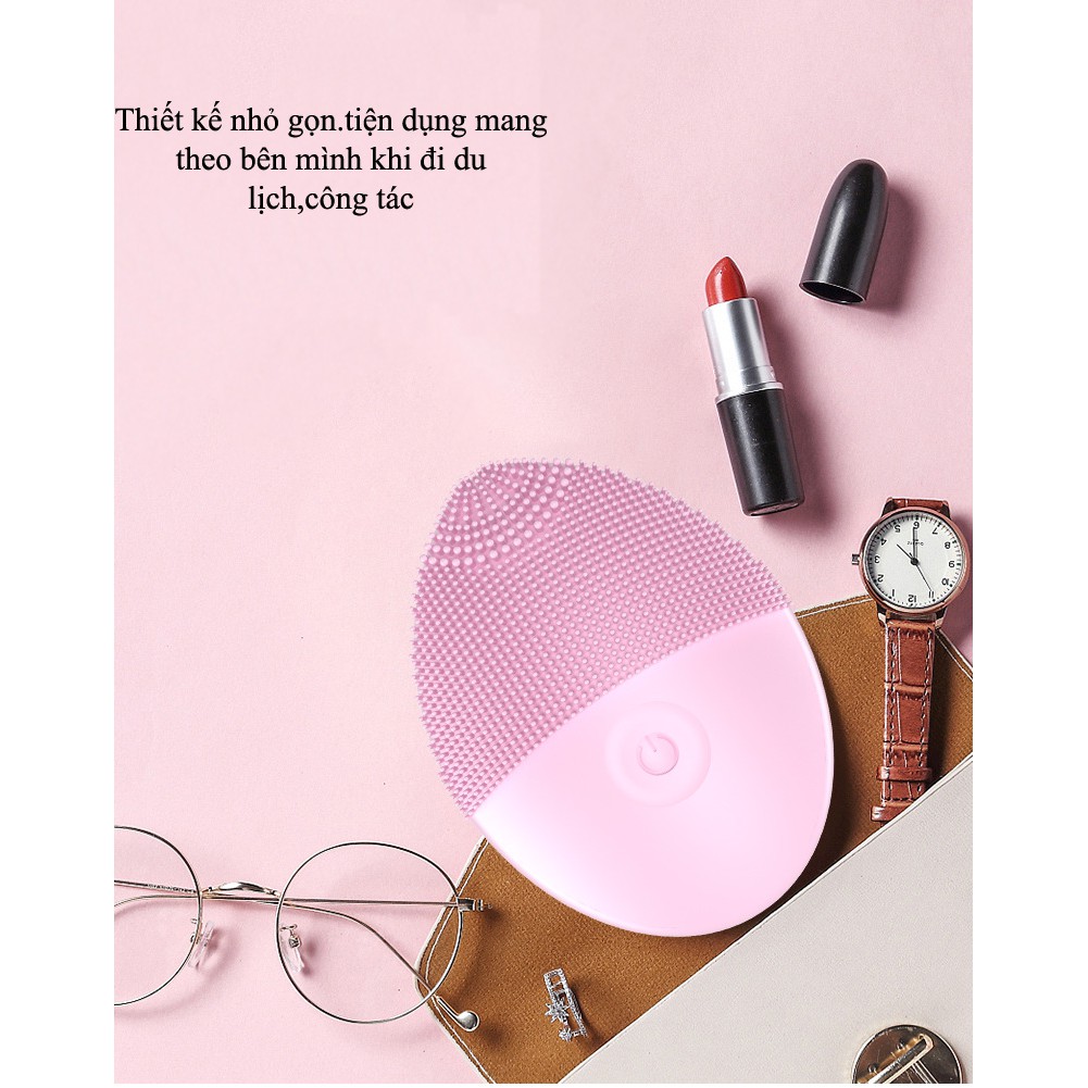 Máy Rửa Mặt Massages - Làm Sạch Da - Chống Lão Hóa - Nâng Cơ Da Silicone Electric Facial Cleanser-JMY 0D2