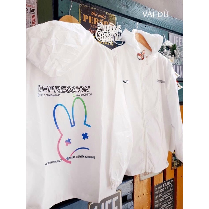 Áo Khoác Dù Bomber Nữ Kiểu Unisex IN Hình Chú Gấu Cute, Chất Liệu Dù 2 Lớp Kiểu Dáng Trẻ Trung Mẫu Hot