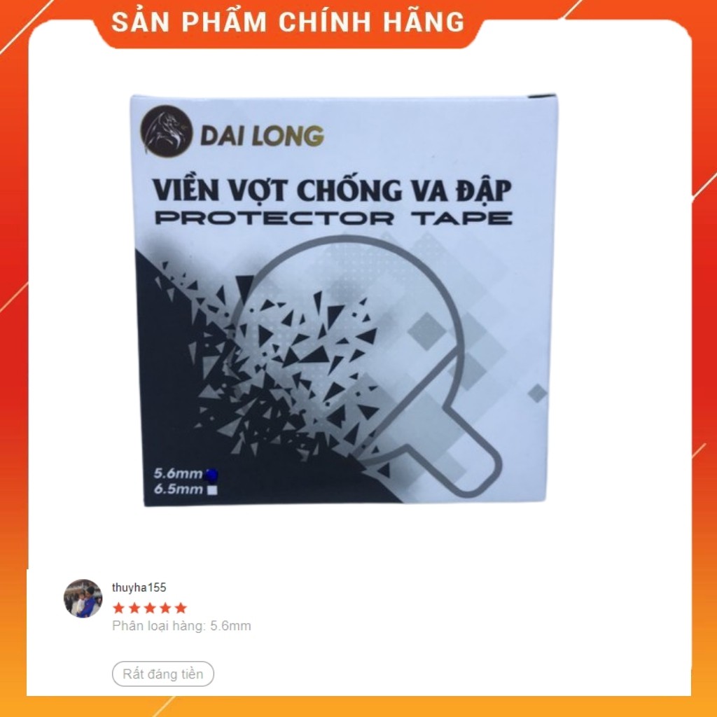 Viền Vợt Bóng Bàn Đại Long Bảo Vệ Cạnh Vợt Tối Ưu Và Hiệu Quả