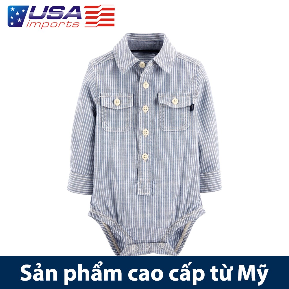 Bodysuit sơ mi tay dài Osh-cót Auth Từ Mỹ (18070310)