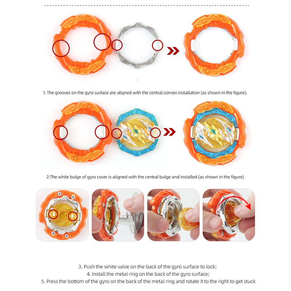 Con quay đồ chơi Beyblade B180 Belial B181 01 Cyclone B184 có dĩa phóng vui nhộn