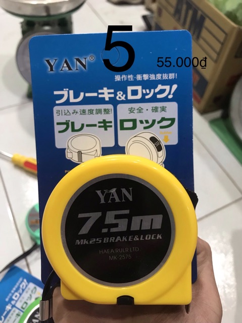 Thước kéo Yan, Dogi5m,7.5m,10m