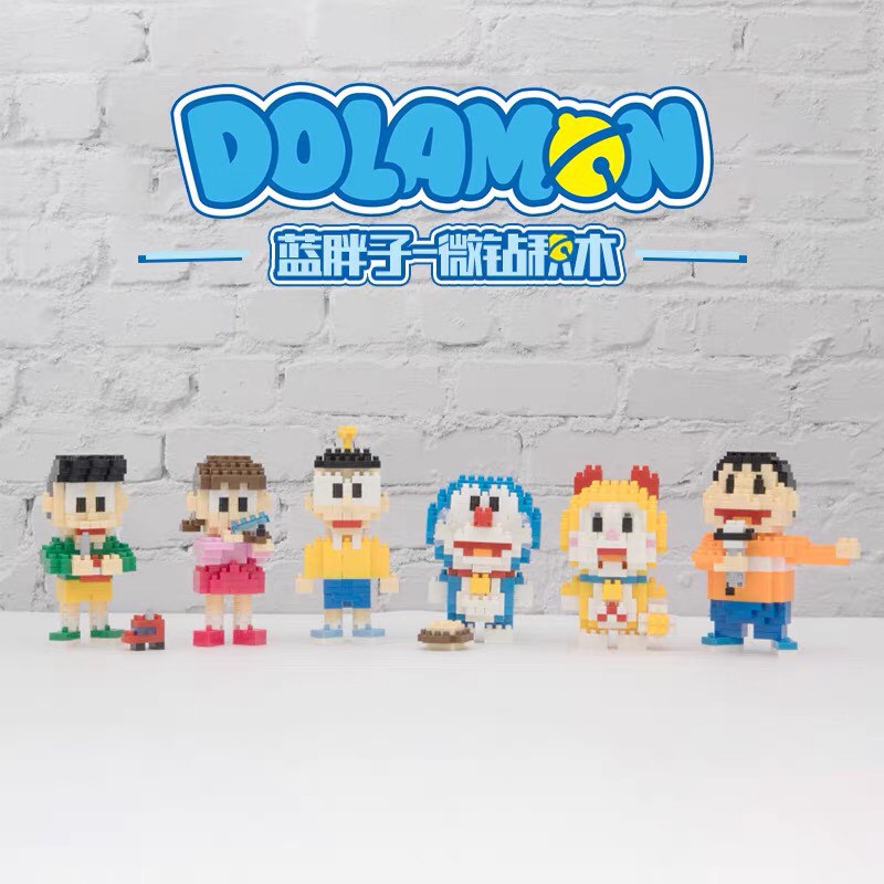 Bộ mô hình lego Doraemon tự lắp ráp nhiều chi tiết