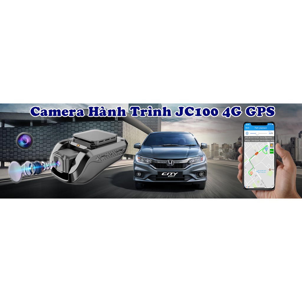 Camera hành trình JC100 Xem Video Trực Tuyến Wifi 3G Định vị Phát Wifi-(tặng thẻ 32gb+sim4g)