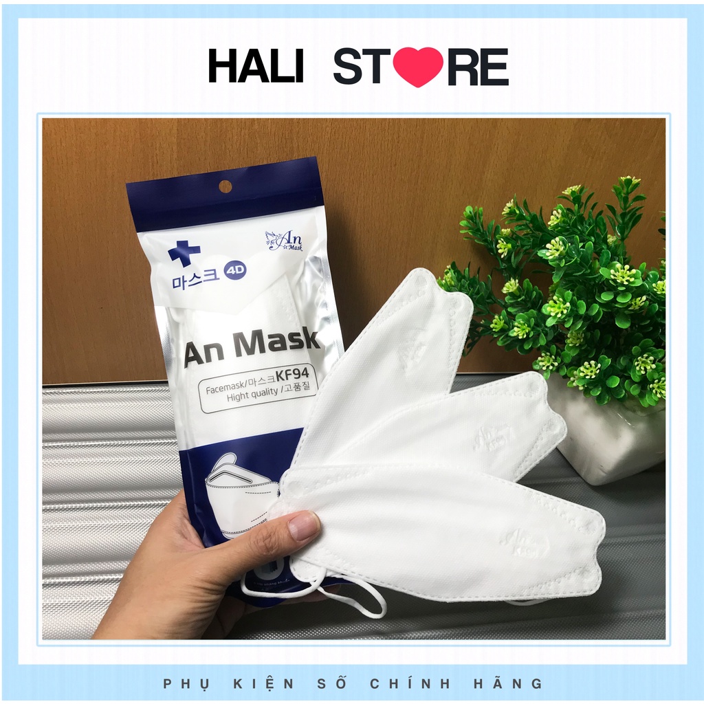 Khẩu trang 4 Lớp KF94 AN MASK Chống Bụi Mịn Và Kháng Khuẩn Hàng Cao Cấp Sản Xuất Theo Tiêu Chuẩn Hàn Quốc