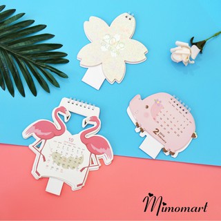 Lịch để bàn cute 2019