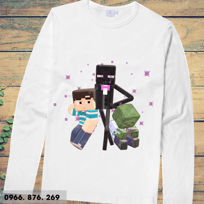 Áo thun minecraft dài tay thoe yêu cầu | BigBuy360 - bigbuy360.vn