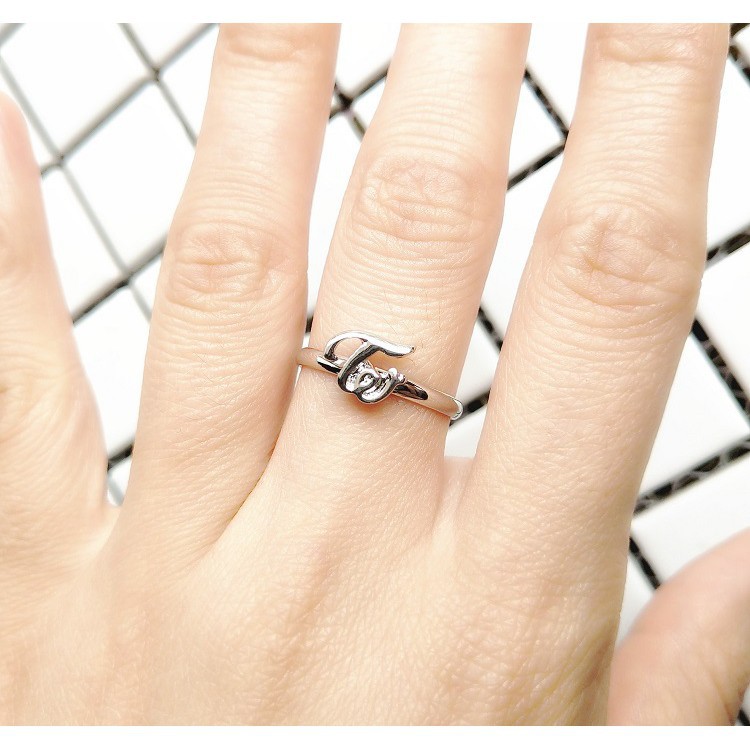 Nhẫn đeo tay thiết kế logo nhóm nhạc BTS TWICE GOT7 WANNA ONE phong cách thời trang