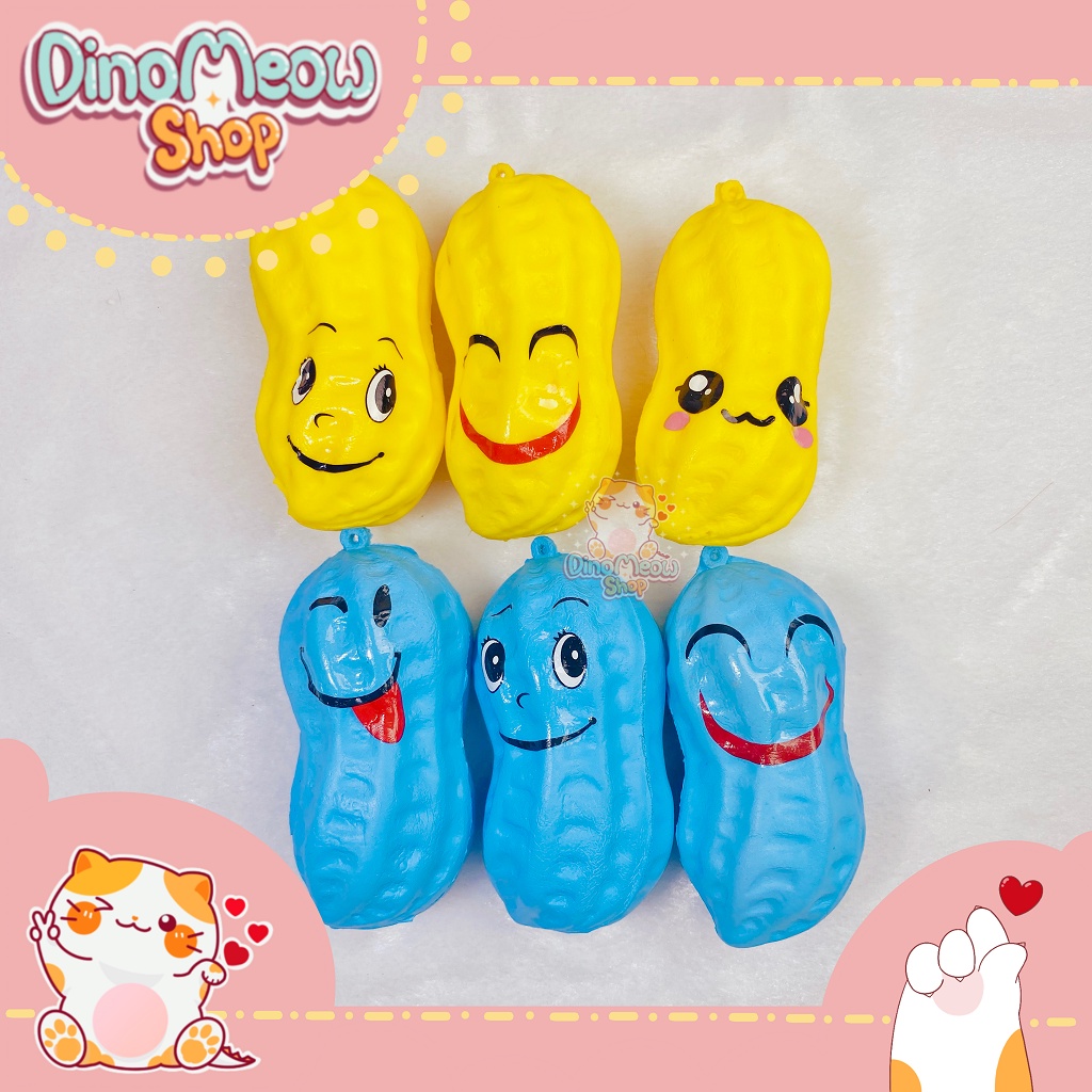 Squishy mini - lạc/ đậu biểu cảm mềm, chậm tăng