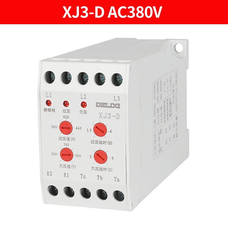 Bảo vệ mất pha,quá áp và thấp áp XJ3G và XJ3D 380v Delixi