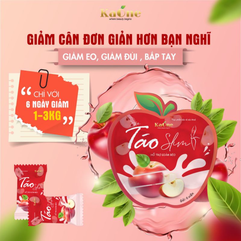 Kẹo Táo Slim_Mua 5 Gói Giá Sỉ