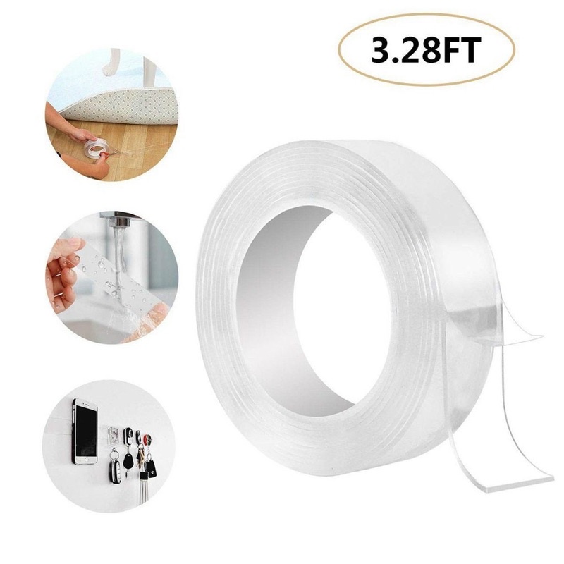 Băng keo 2 mặt siêu dính cuộn 3M - Băng keo thần thánh dài 3m