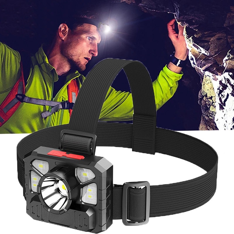 [Mới] Đèn Pha Siêu Sáng Chống Thấm Nước Siêu Nhẹ Có Thể Sạc Lại Dùng Cho Chạy Bộ / Đạp Xe / Câu Cá / Cắm Trại / Leo Núi Ngoài Trời