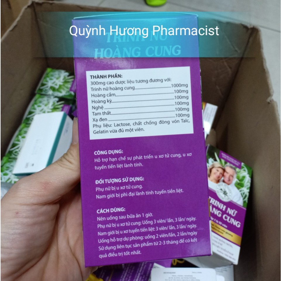 TRINH NỮ HOÀNG CUNG hỗ trợ giảm u xơ,u nang buồng trứng