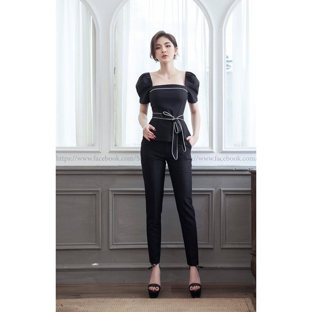 [Mã FAMAYWA2 giảm 10K đơn 50K] Set Trang Phục Tay Phồng Cực Xinh Đồ Bộ Nữ Công Sở Chất Cát Hàn Dày Dặn, Không Xù | BigBuy360 - bigbuy360.vn