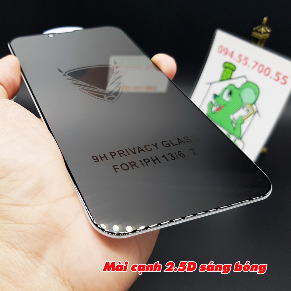 [Chính Hãng OG] Kính CL Chống Nhìn Trộm iPhone 13 PRO MAX 6.7&quot; Cường Lực FULL Màn Viền Cứng
