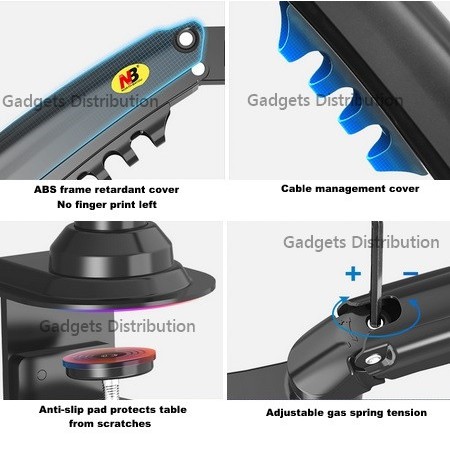 Rẻ Nhất sàn Giá đỡ màn hình máy tính NB H100 xoay 360 độ chính hãng North bayou bản mới nhất