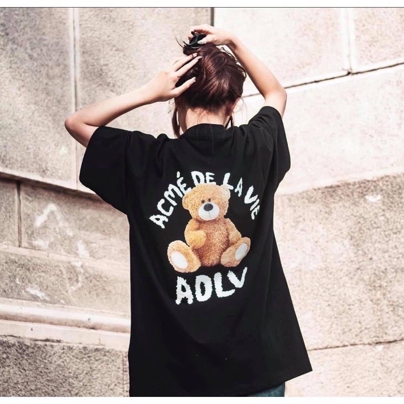 [Mã 11FASHIONSALE1 giảm 10k đơn 50k] Áo Thun ADLV Gấu Bear Nam Nữ Tay Lỡ Cổ Tròn Hottrend 2021 KAKISHOP - KAKI 13 | BigBuy360 - bigbuy360.vn