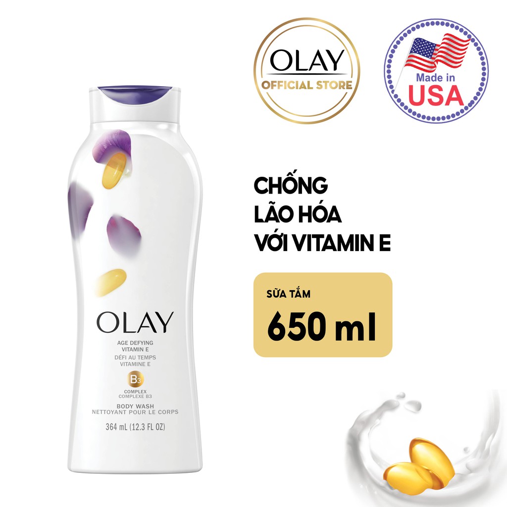 [Mã FMCGMALL giảm 8% đơn từ 250K] Sữa tắm Olay Body wash Ultra Moisture 650ml
