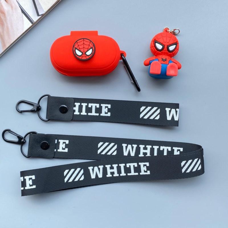 Galaxy Buds_Ốp Silicon cho tai nghe Galaxy Buds +/ Galaxy Buds hình Siêu Anh Hùng kèm móc khóa dây đeo