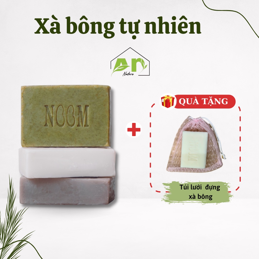 Xà bông tự nhiên (kèm quà tặng) từ dầu mè đen, dầu mù u ép lạnh đa dụng, sạch nhanh, siêu tiết kiệm nước