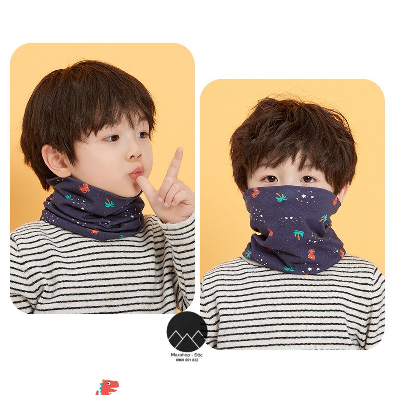 Khăn ống cho bé, khăn ống, khăn ống cho bé trai, khăn ống cotton cho bé, khăn ống đa năng trẻ em giữ ấm bảo vệ sức khỏe