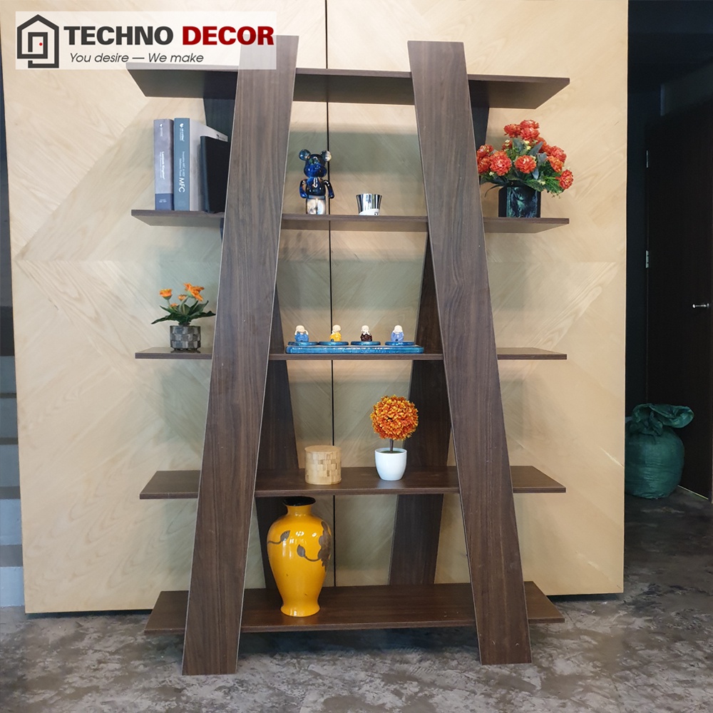 Kệ Sách Đứng Chữ X Kệ Để Đồ Đa Năng Xếp Gọn Dễ Dàng Tháo Lắp Decor Phòng Làm Việc TechnoDecor GS0011