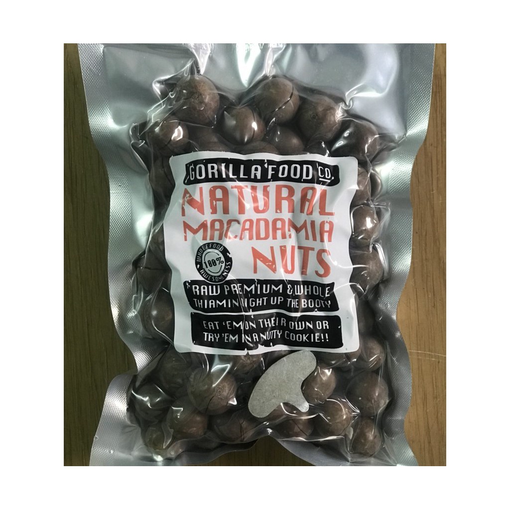 Hạt Macca Mỹ Loại Túi (Maccadamia Gorillafood) - 454G (Tặng Kèm Đồ Tách Vỏ).