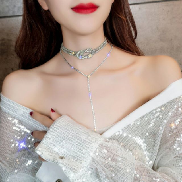 Choker Đính Đá, Choker 2 Tầng, Set Nhiều Mẫu