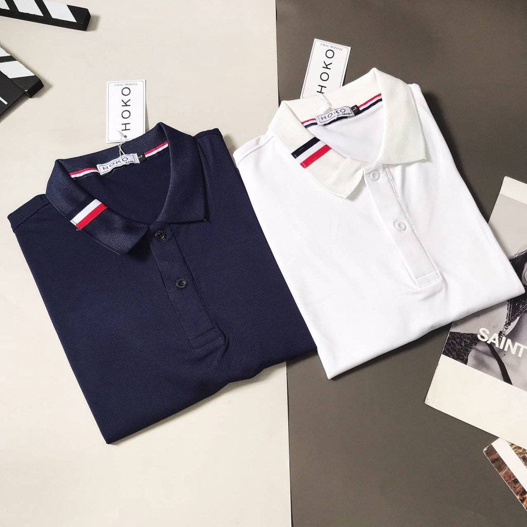 Áo Polo, áo thun nam cao cấp cổ bẻ phối  sọc UP SIZE XXL 82kg  form ôm dáng chuẩn đẹp chất thun lạnh cotton thoáng mát | BigBuy360 - bigbuy360.vn