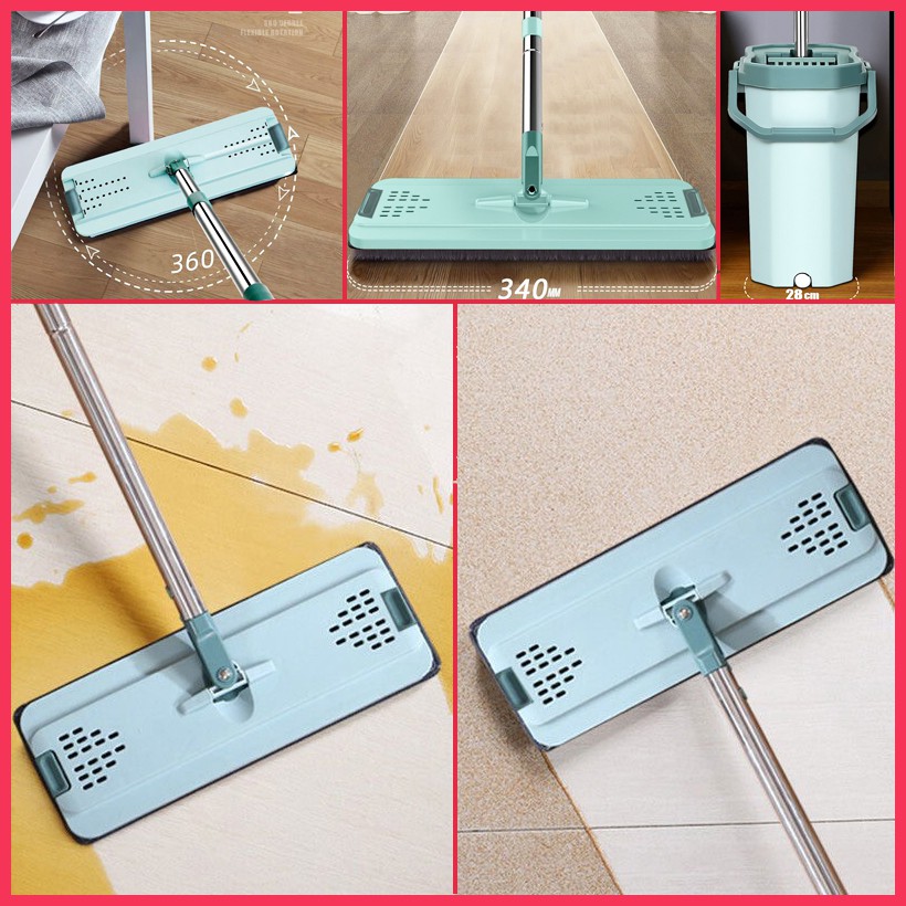 Bộ Chổi Lau Nhà, Chổi Lau Nhà Xoay 360 Độ, Chổi Lau Nhà Thông Minh MOP( Hàng Loại 1)