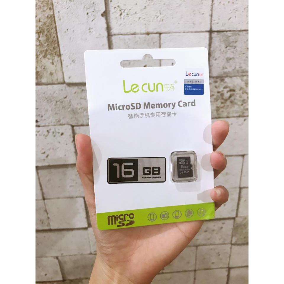 Thẻ nhớ 64GB 32GB 16GB 8GB Micro SD  Lecun chính hãng nhập khẩu BẢO HÀNH 5 NĂM