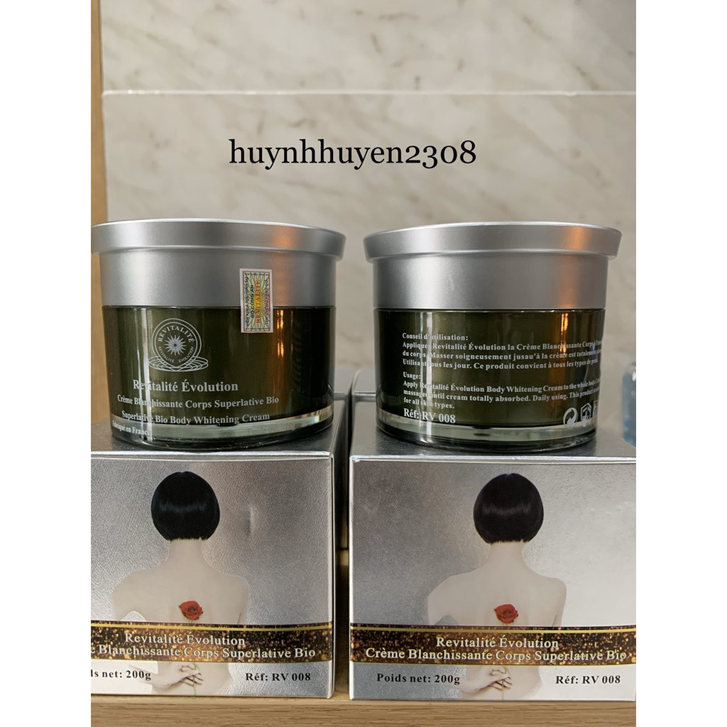 [Hàng Công ty_Hàng Pháp] Kem Dưỡng Sáng Da Toàn Thân Revitalite Body Whitening Cream