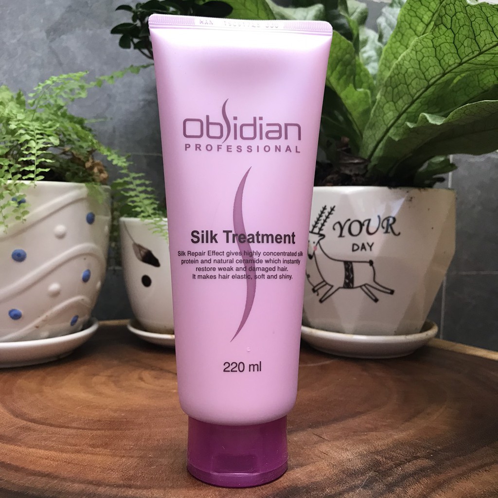 Hấp lạnh siêu mượt Obsidian Silk Treatment 220ml