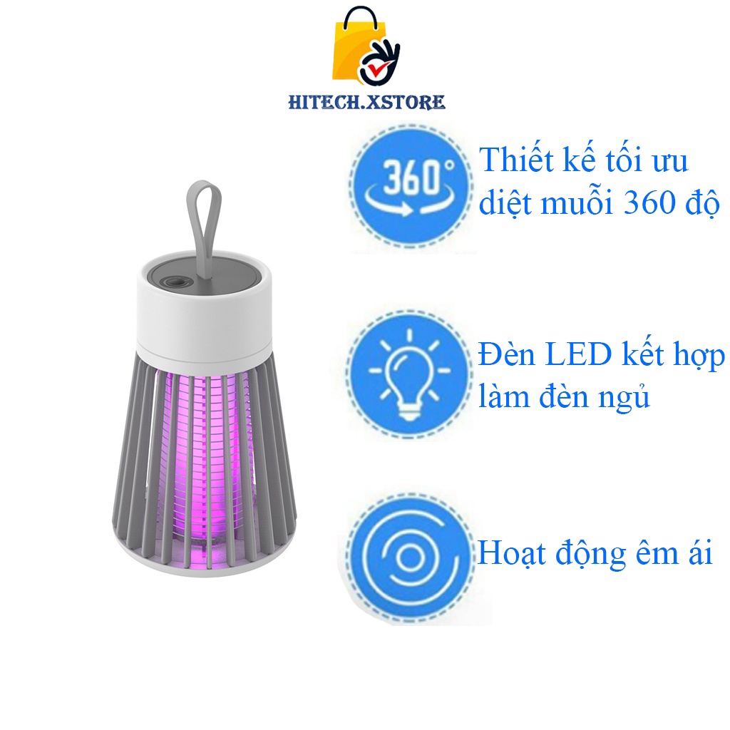 Đèn bắt muỗi thông minh Electric, Máy bắt muỗi ruồi công nghệ đèn Led, không dùng hóa chất bảo vệ sức khỏe gia đình