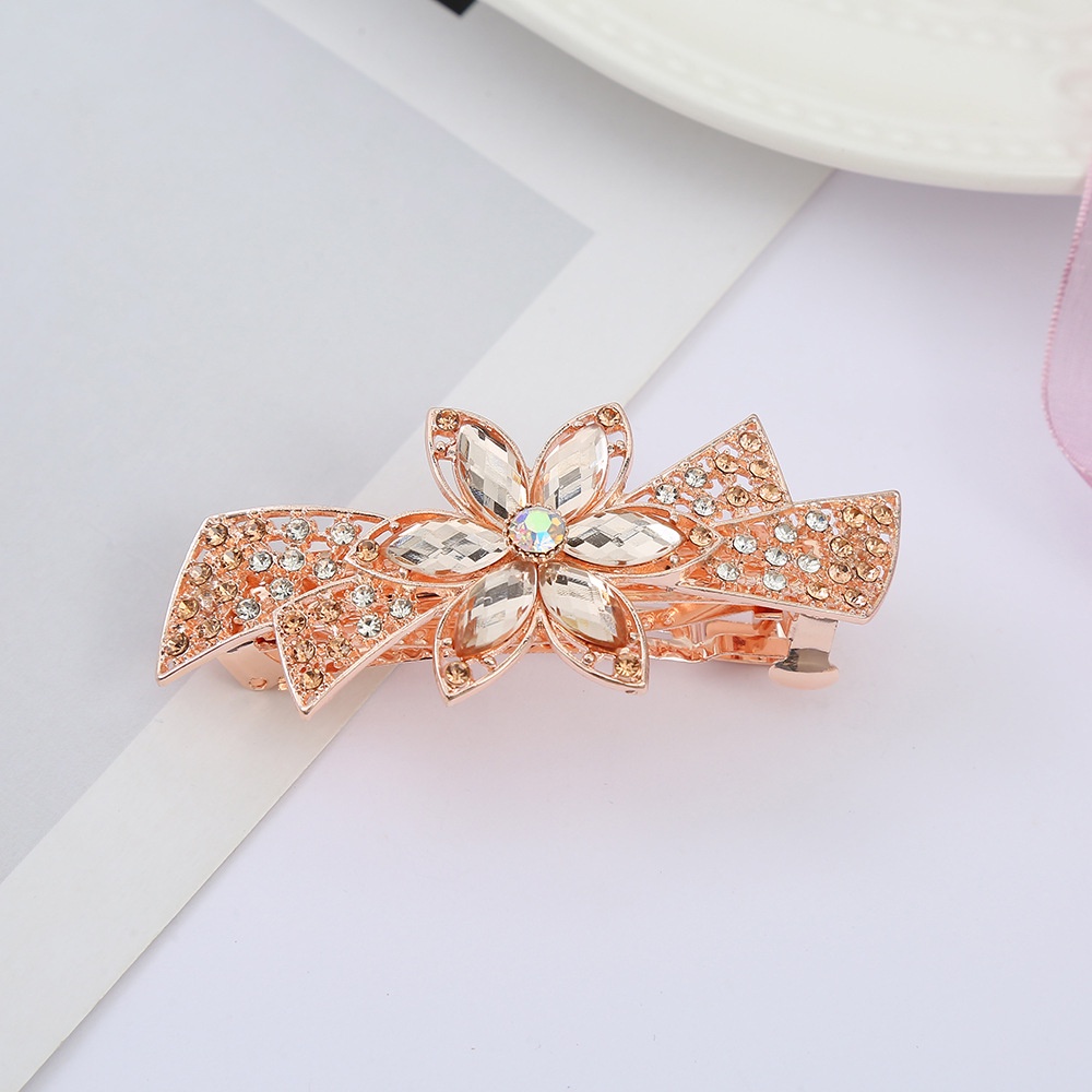 Kẹp tóc hoa đính đá nhân tạo cho nữ_ Mẫu mới