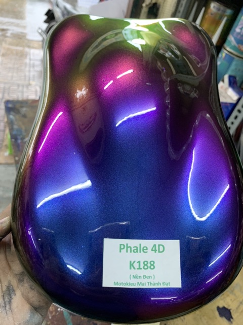 Màu Phale 4D-K188 ( Phủ nền đen ) Đóng chai 100gam .