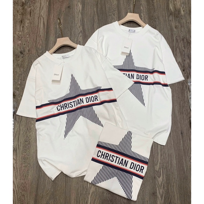 Áo thun UNISEX CHRISTIAN DIOR tay lỡ hiện đại sành điệu