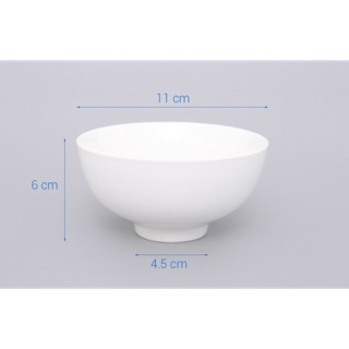 Chén Cơm Sứ Trắng Trơn