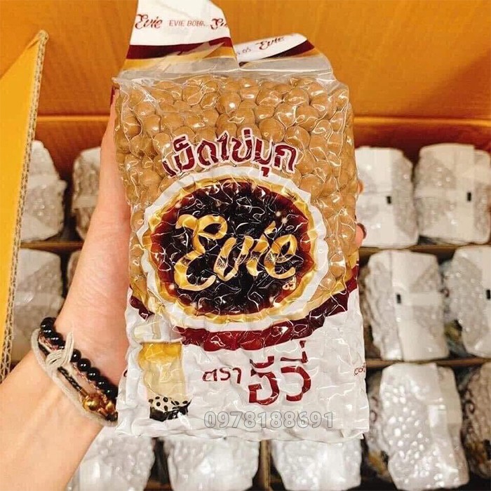 Trân Châu Đường Đen Thái Lan Gói 1Kg - Nguyên Liệu Làm Trà Sữa, Sữa Chua Trân Châu