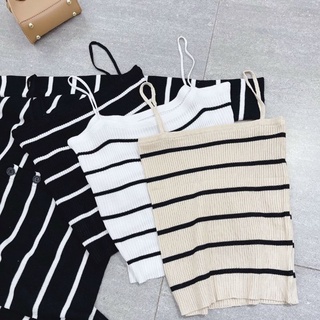SET ÁO LEN SỌC TAY DÀI