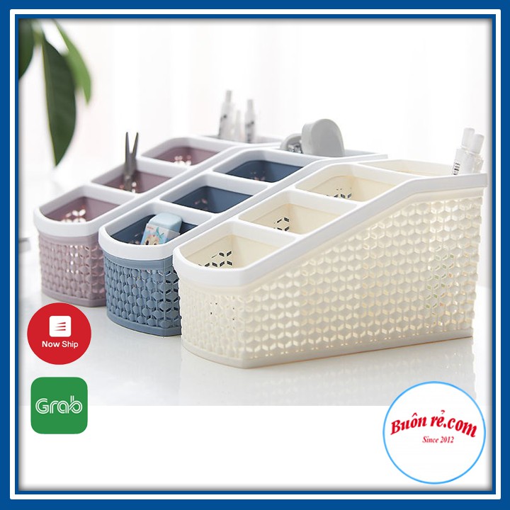 Khay Đựng Bút 4 Ngăn Nhựa Việt Nhật (Ms:5696) - Khay Đựng Đồ Tiện Ích Buôn Rẻ 01228