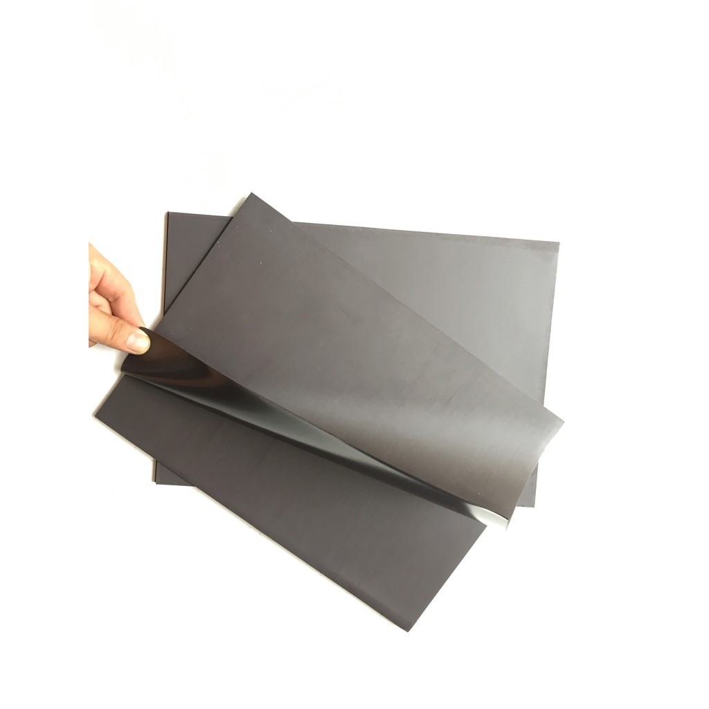 Tấm A4 0.5mm nâu nam châm dẻo, nam châm lá màu nâu hai mặt